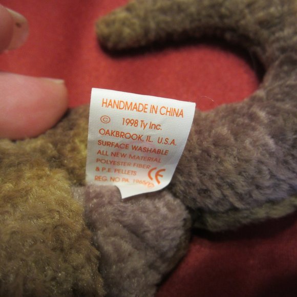 RARE VTG TY ORIGINAL BEANIE BABY "SCORCH" DRAGON 7/31/98 W/ERRORS - Picture 10 of 10